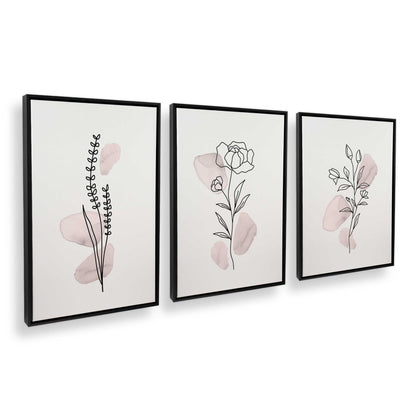 [Color:Satin Black], Picture of art in a Satin Black frame at an angle