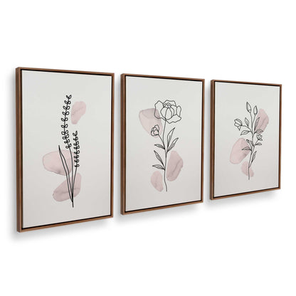[Color:Walnut], Picture of art in a Walnut frame at an angle