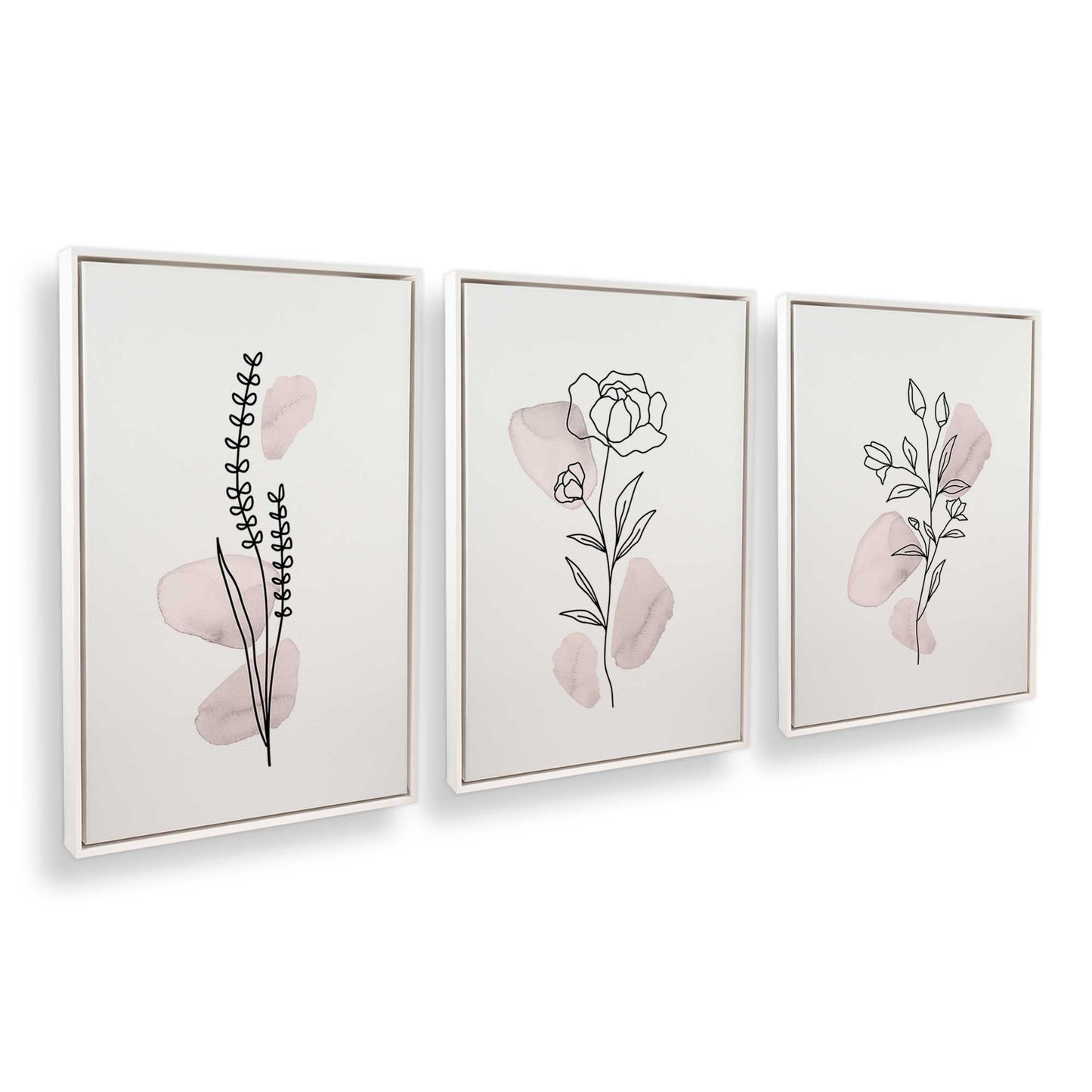 [Color:Opaque White], Picture of art in a White frame at an angle