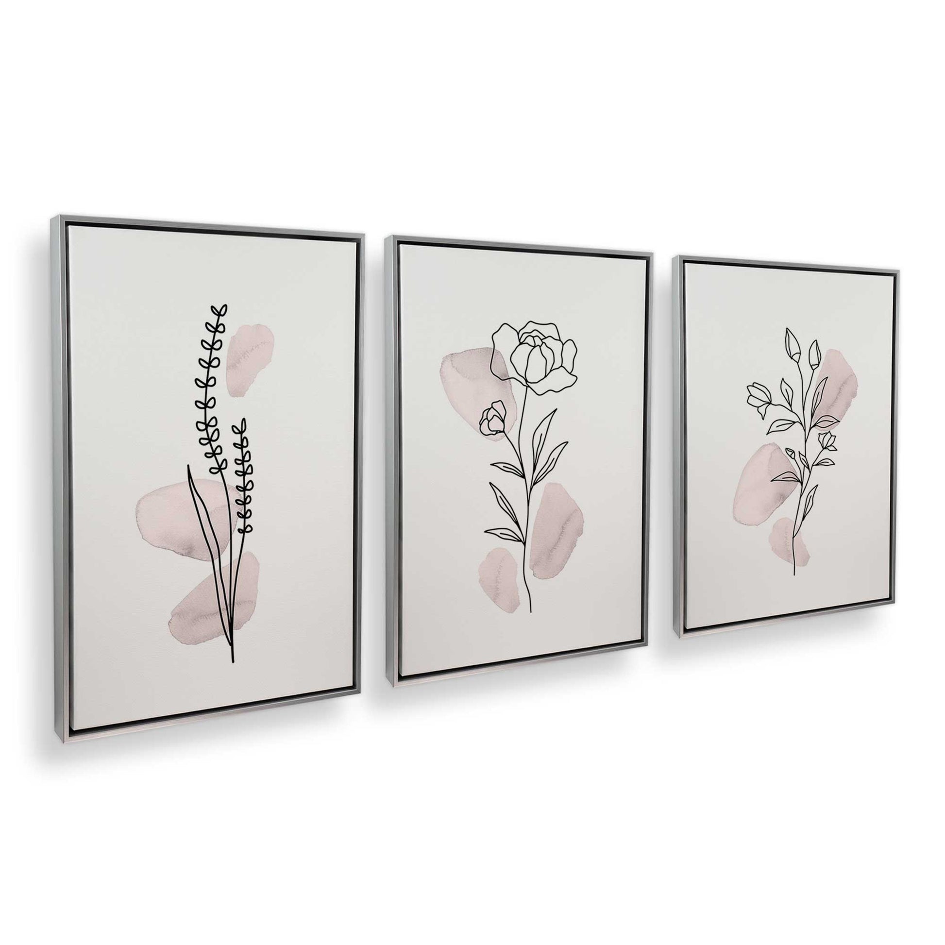 [Color:Polished Chrome], Picture of art in a Polished Chrome frame at an angle