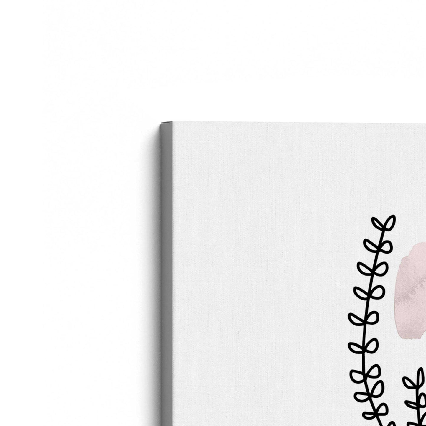 [Color:Stretched Canvas], Picture of the corner of the art
