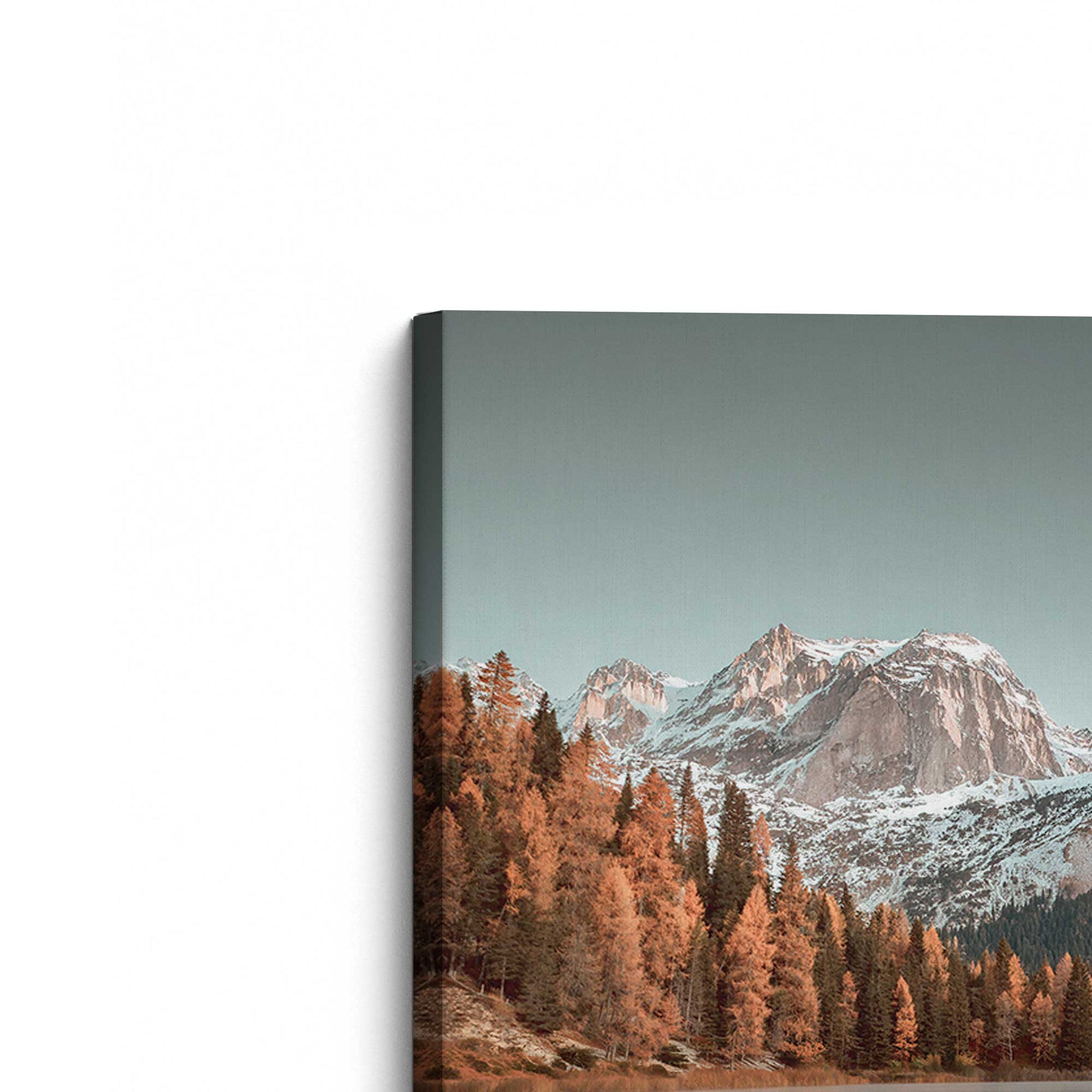 [Color:Stretched Canvas], Picture of the corner of the art