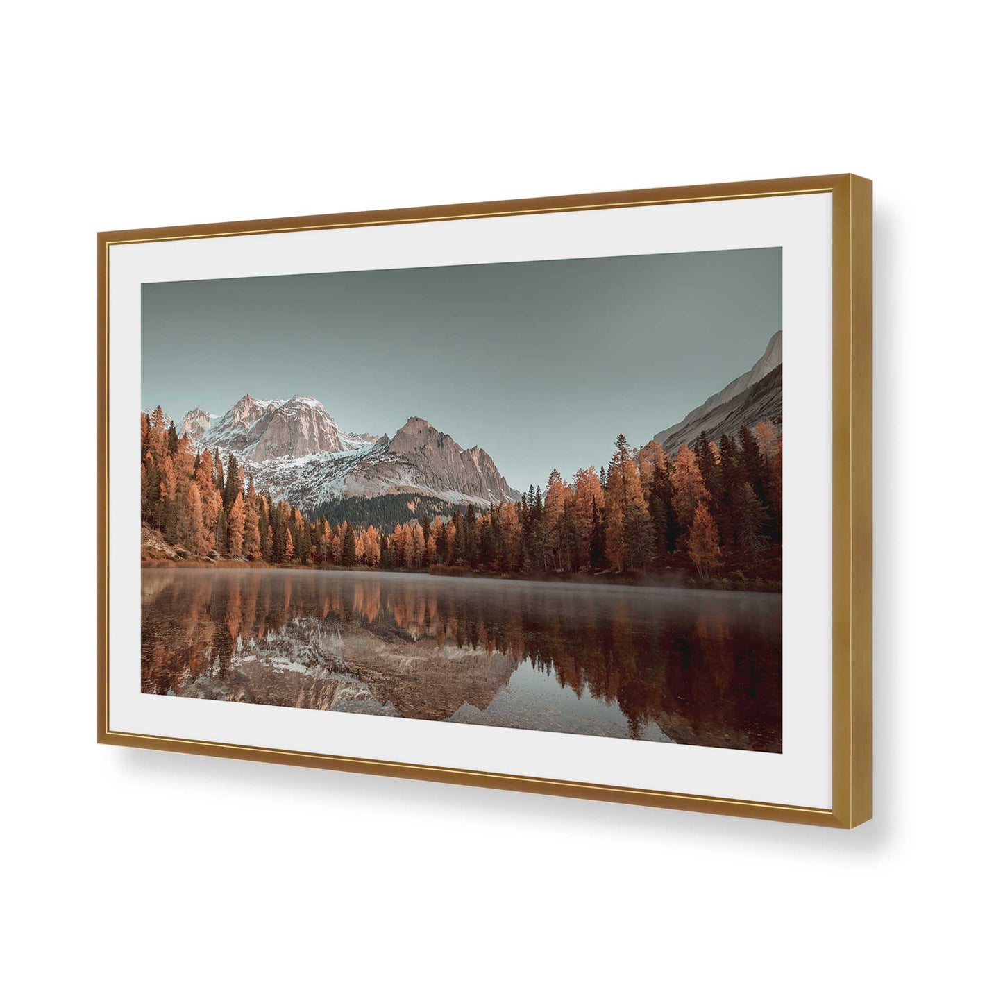 [Color:Polished Gold], Picture of art in a Polished Gold frame of the corner