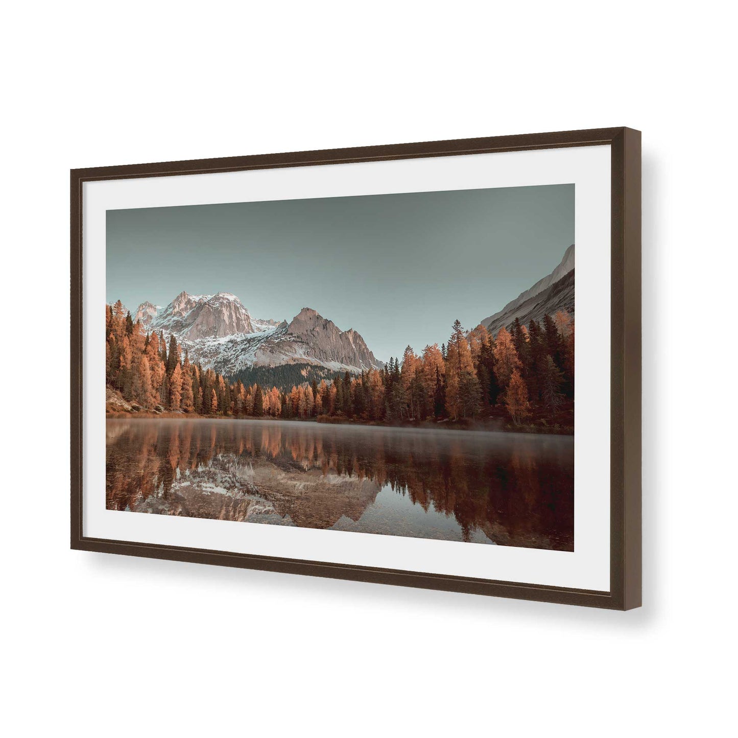 [Color:Belvinder Brown], Picture of art in a Belvinder Brown frame of the corner