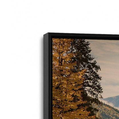 [Color:Satin Black], Picture of art in a Satin Black frame at an angle