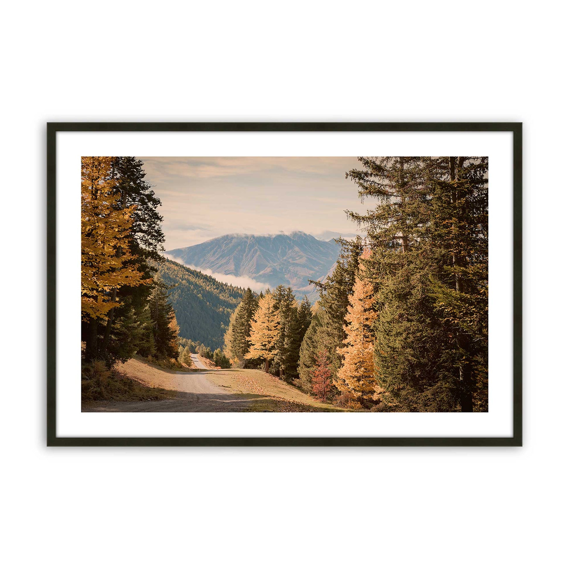 [Color:Satin Black], Picture of art in a Polished Chrome frame