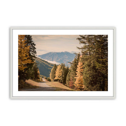 [Color:Opaque White], Picture of art in a Polished Chrome frame