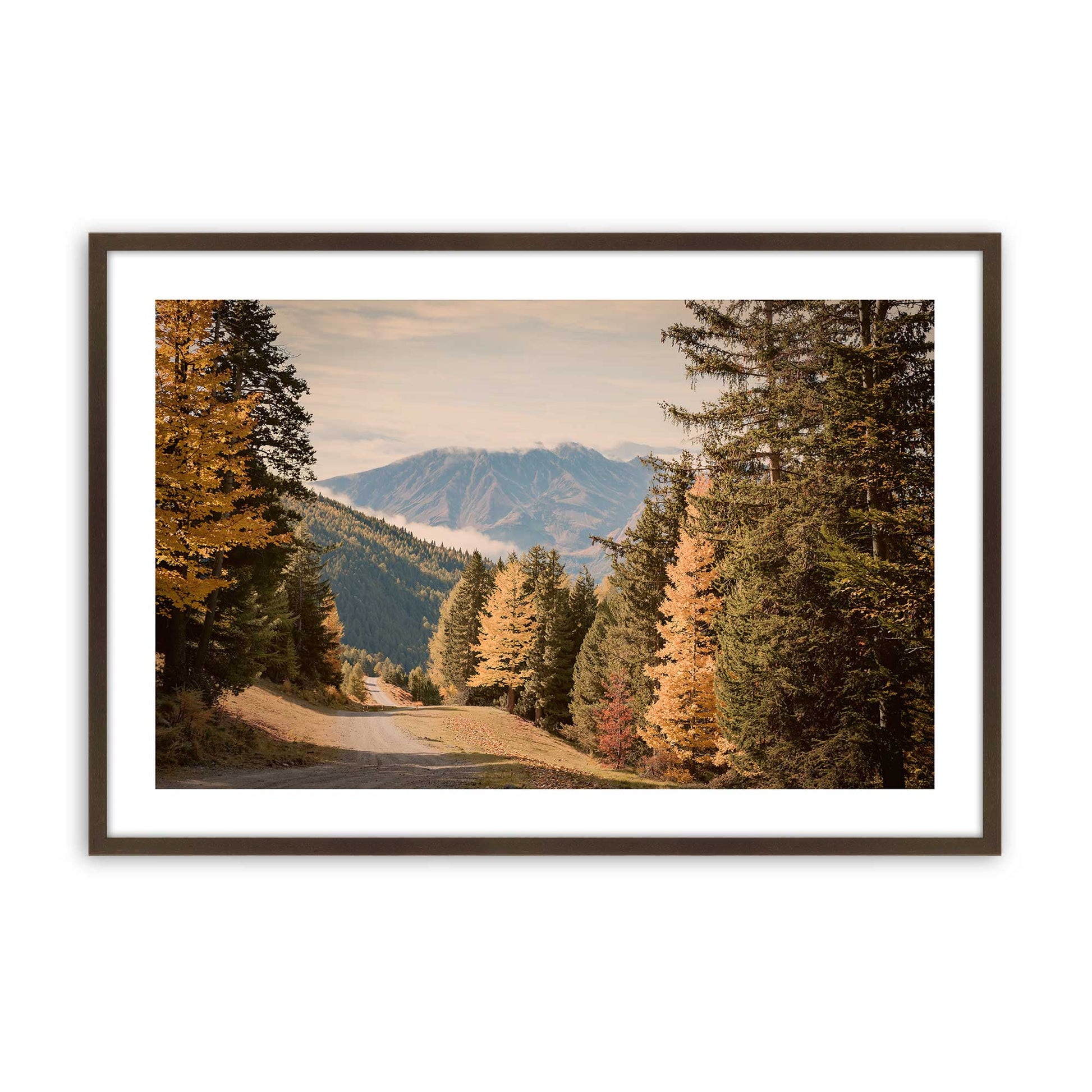 [Color:Belvinder Brown], Picture of art in a Polished Chrome frame