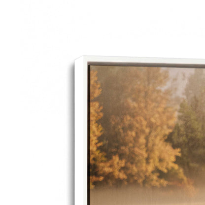 [Color:Opaque White], Picture of art in a White frame at an angle