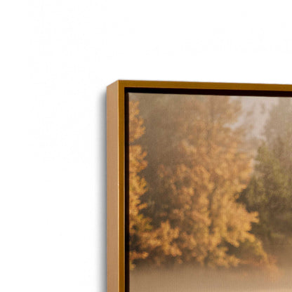 [Color:Polished Gold], Picture of art in a Polished Gold frame at an angle