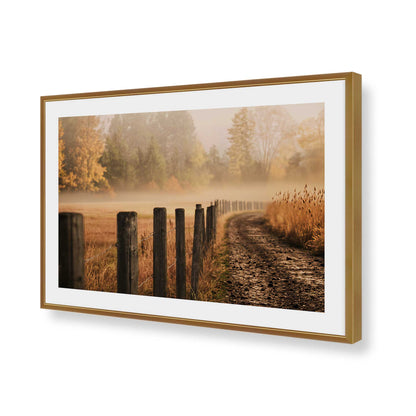 [Color:Polished Gold], Picture of art in a Polished Chrome frame of the corner