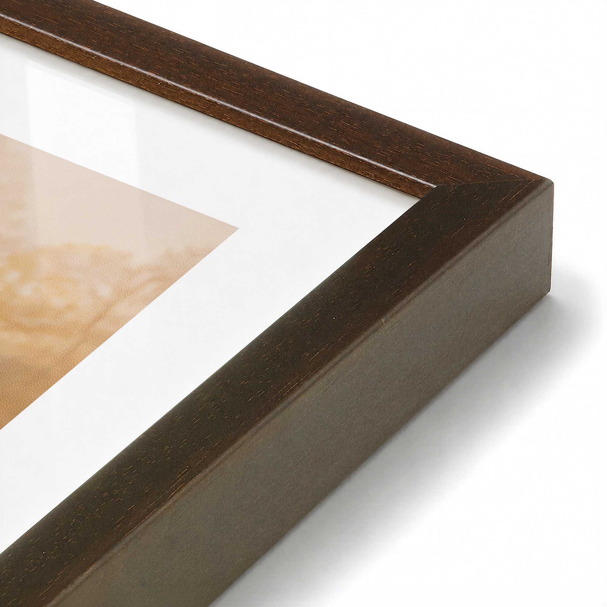 [Color:Belvinder Brown], Picture of art in a Polished Chrome frame at an angle