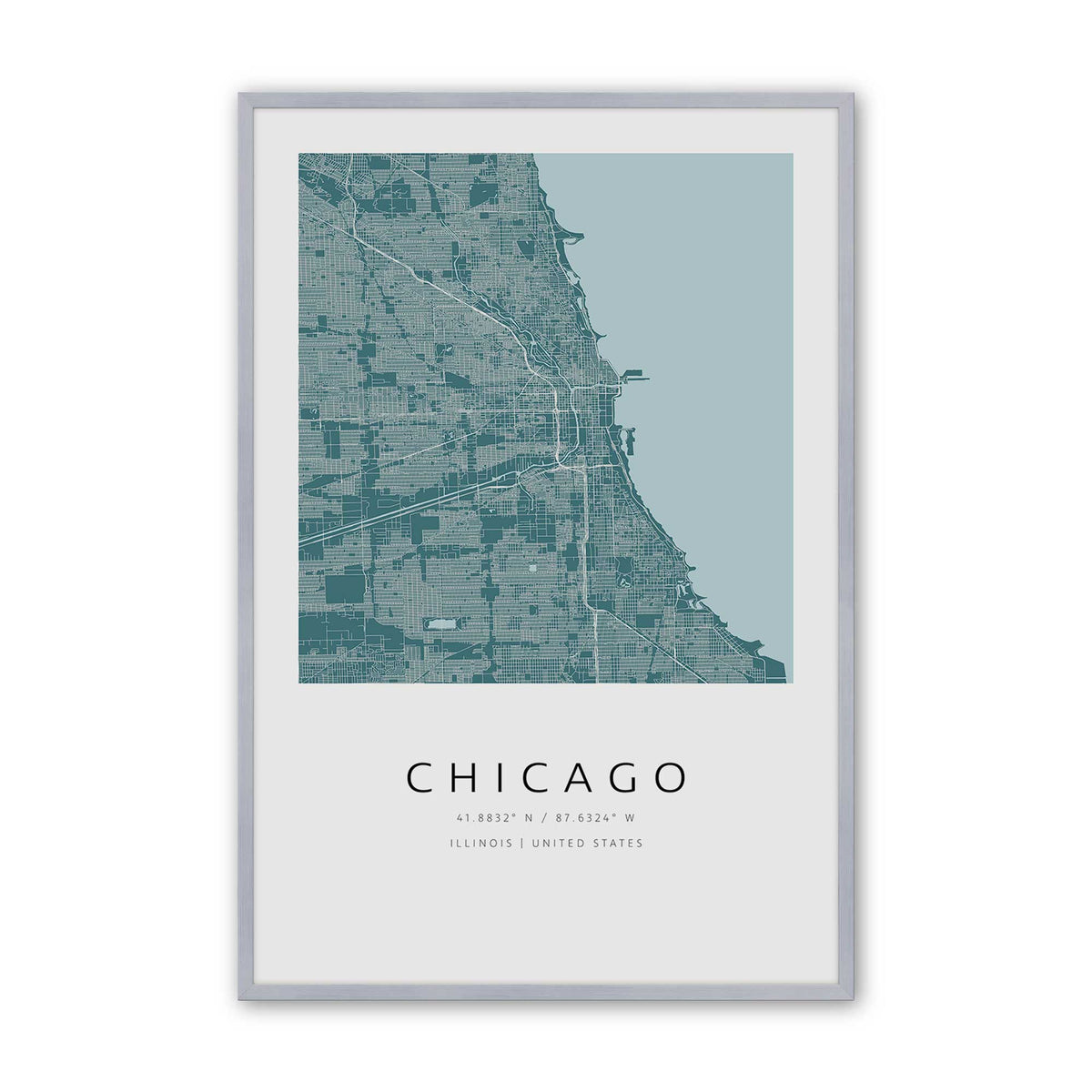 [Color:Polished Chrome], Picture of art in a Polished Chrome frame