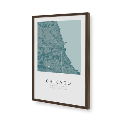 [Color:Brown], Picture of art in a Brown frame of the corner