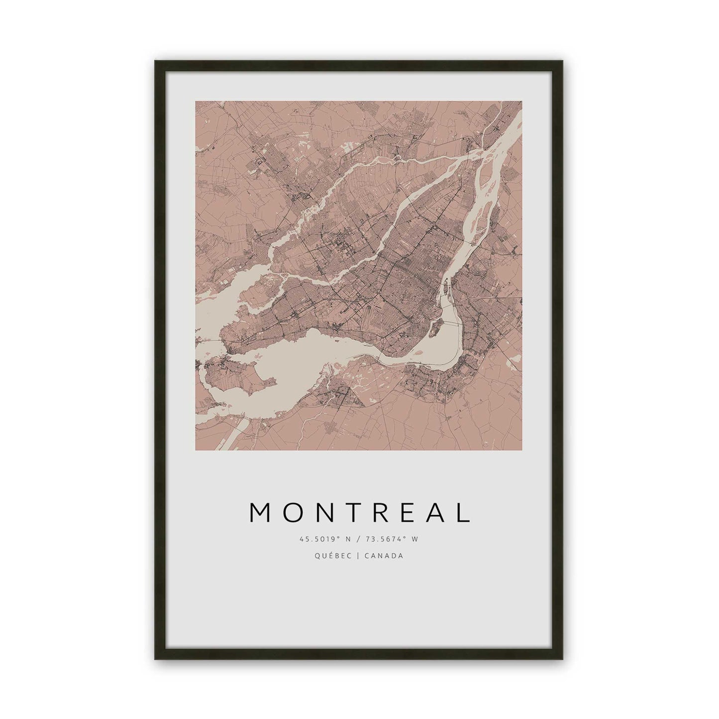 [Color:Satin Black], Picture of art in a Satin Black frame