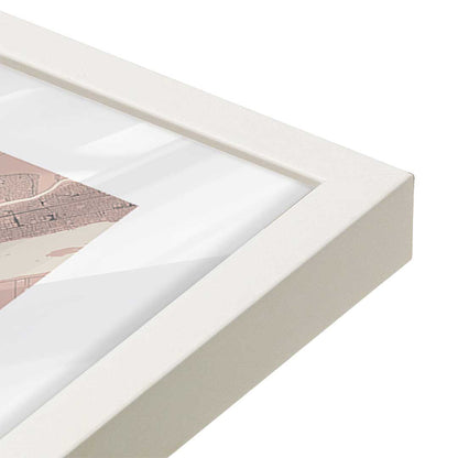 [Color:Opaque White], Picture of art in a Opaque White frame at an angle