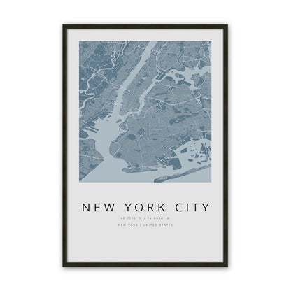 Chicago, Los Angeles & New York City Grids Set of 3 Art Prints