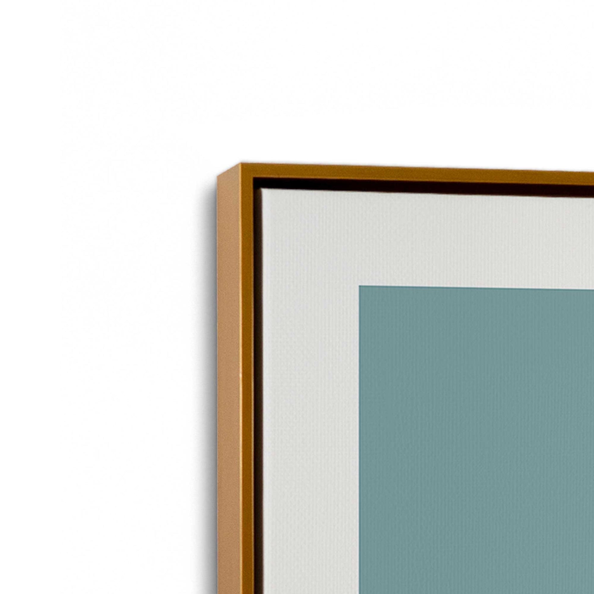 [Color:Polished Gold], Picture of art in a Polished Gold frame at an angle