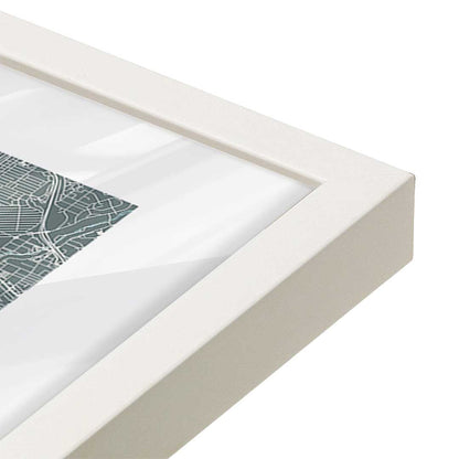 [Color:Opaque White], Picture of art in a Opaque White frame at an angle
