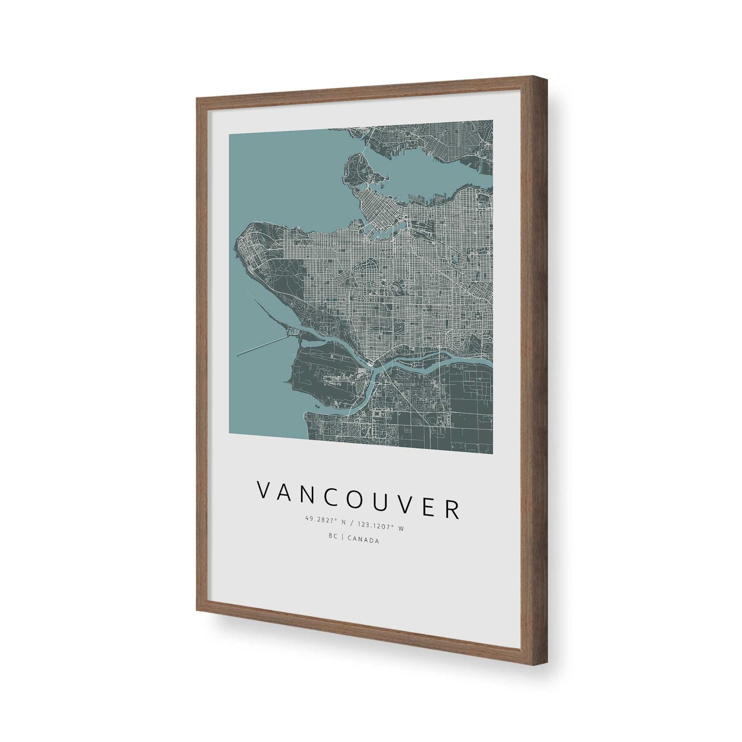 [Color:Walnut], Picture of art in a Walnut frame of the corner