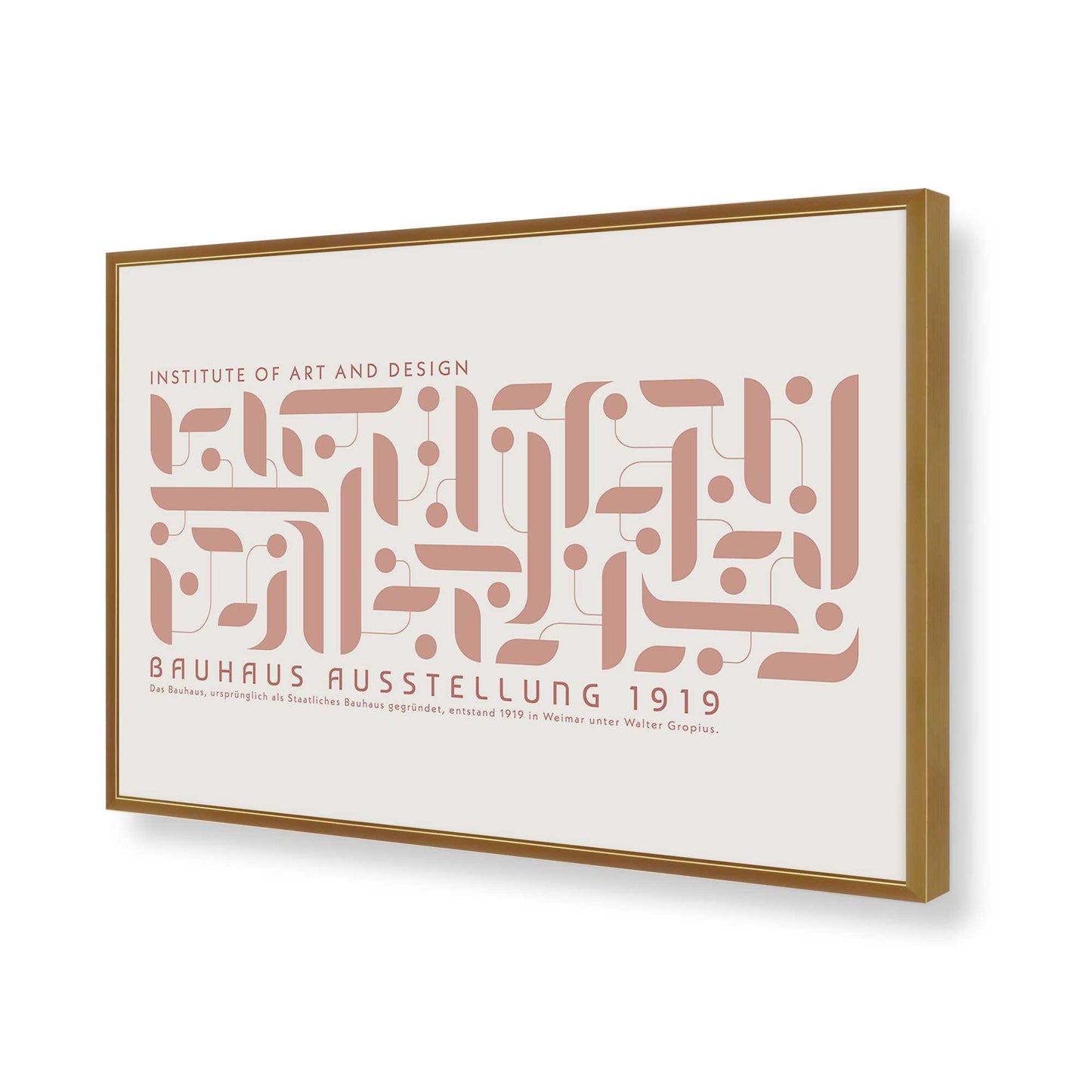[Color:Polished Gold], Picture of art in a Polished Gold frame of the corner
