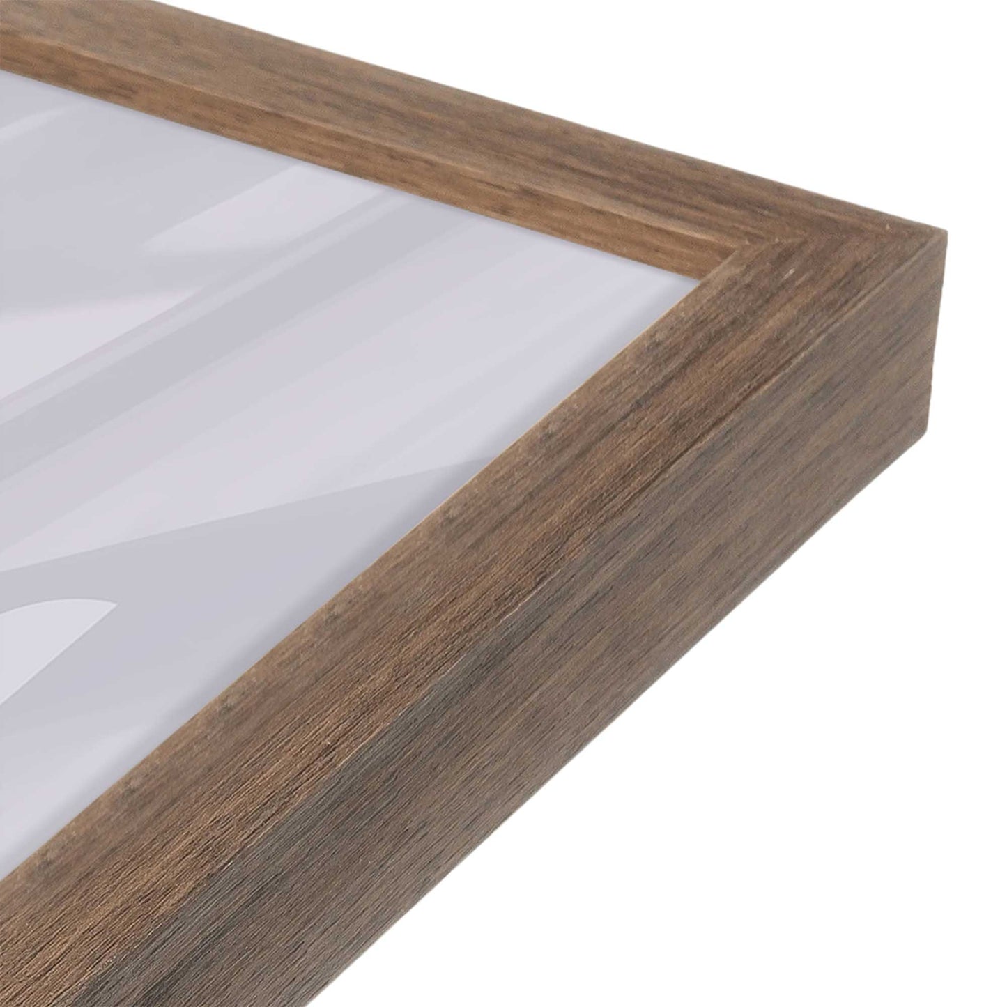 [Color:Walnut], Picture of art in a Walnut frame at an angle