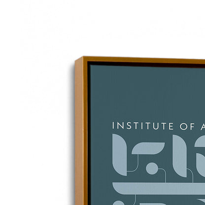 [Color:Polished Gold], Picture of art in a Polished Gold frame at an angle