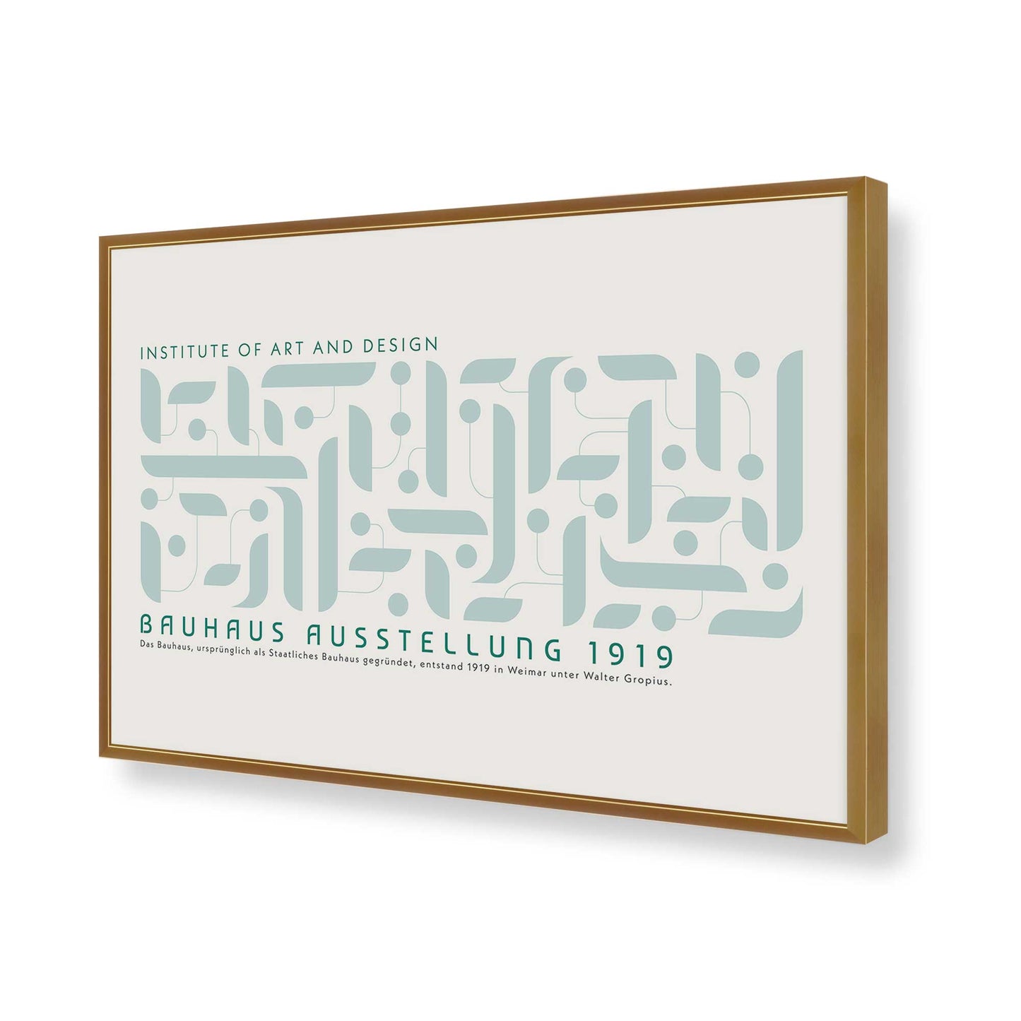 [Color:Polished Gold], Picture of art in a Polished Gold frame of the corner