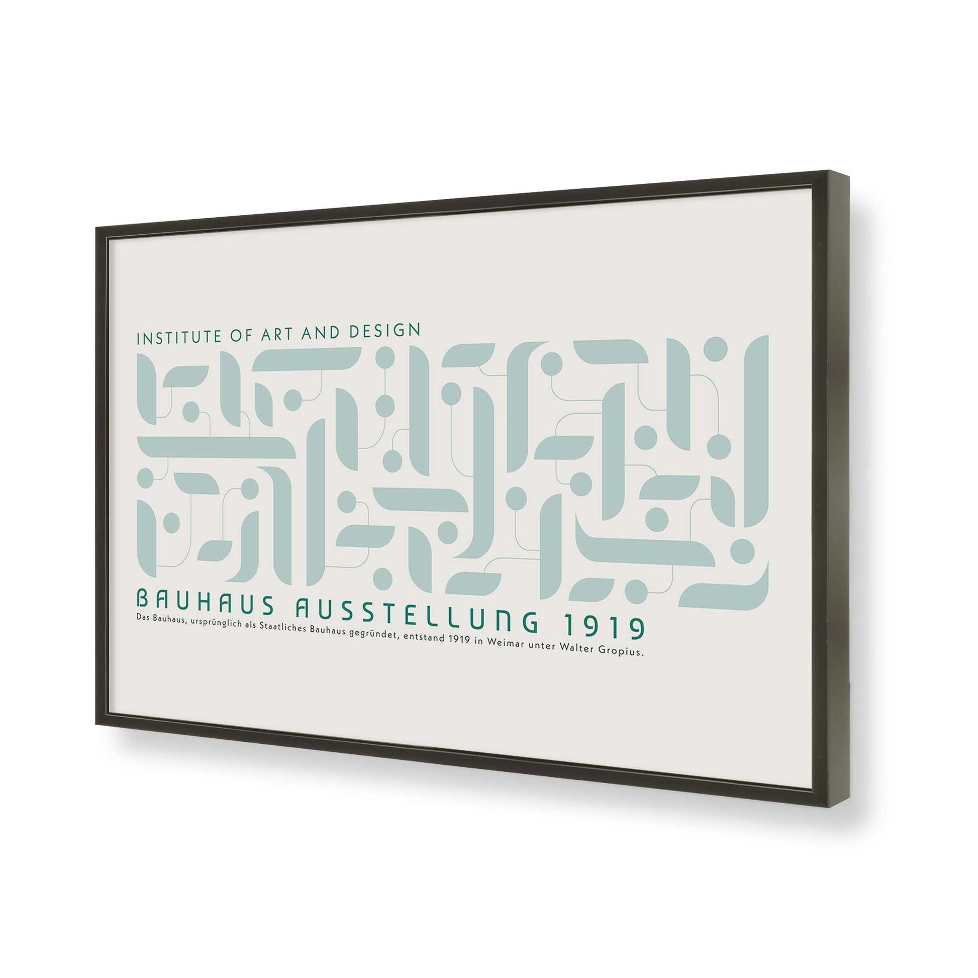 [Color:Satin Black], Picture of art in a Satin Black frame of the corner