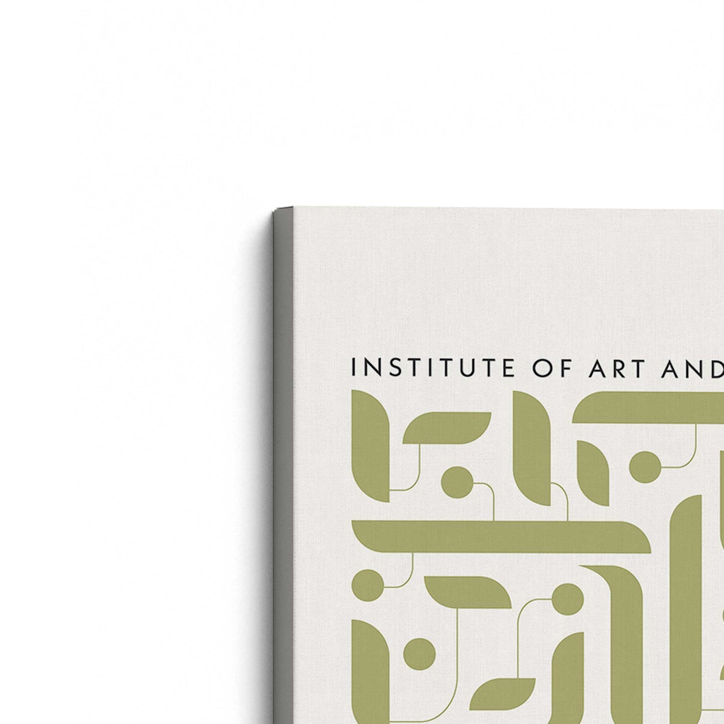 [Color:Stretched Canvas], Picture of the corner of the art