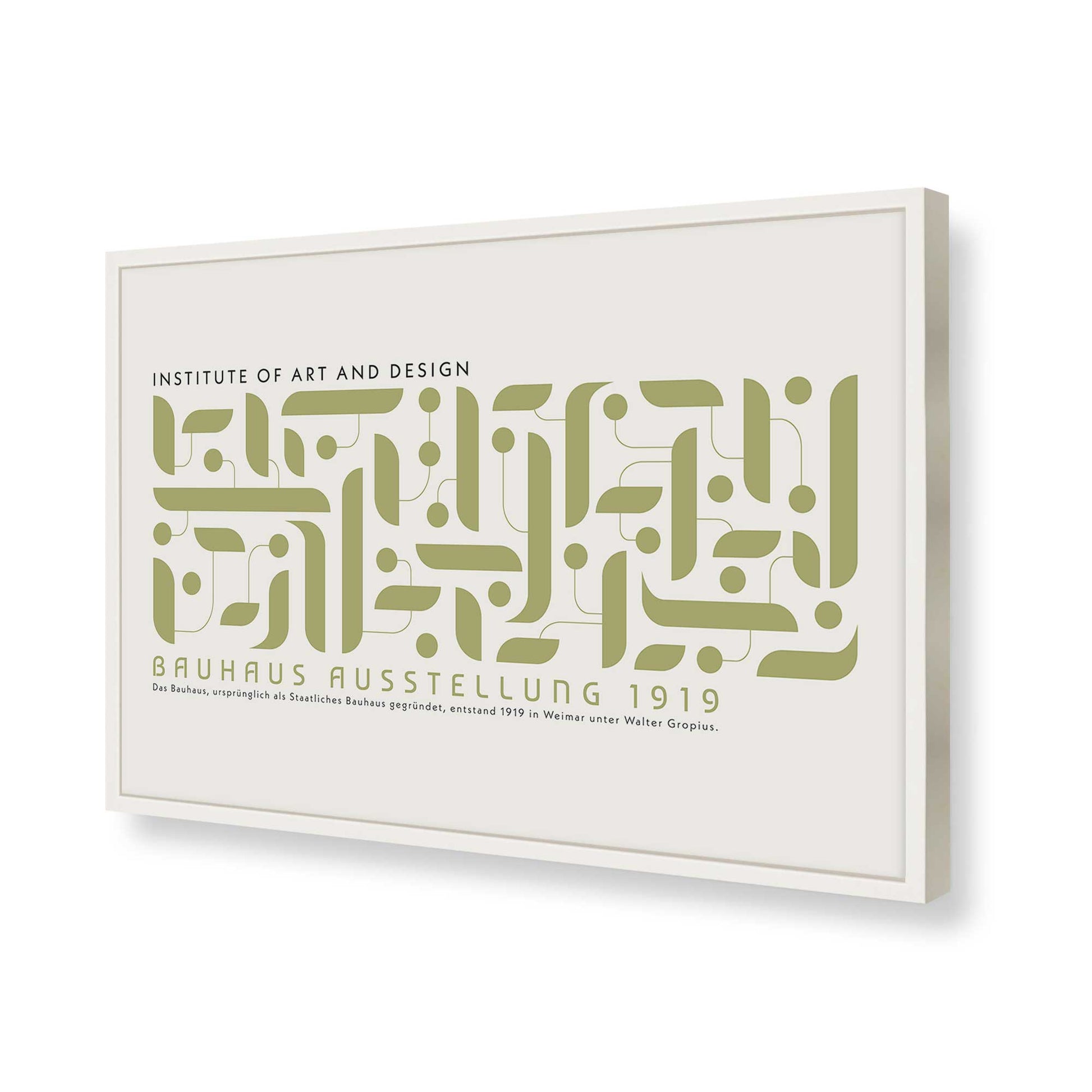 [Color:Opaque White], Picture of art in a Opaque White frame of the corner