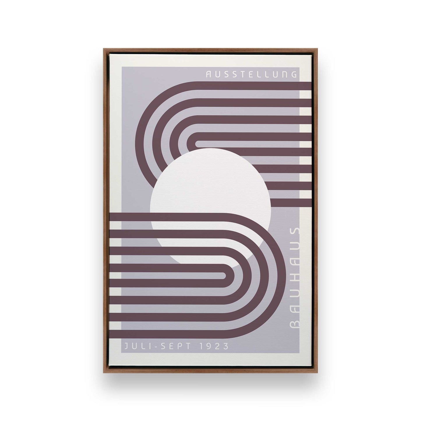 Lilac Bauhaus Trio, Set of 3 Canvas Prints
