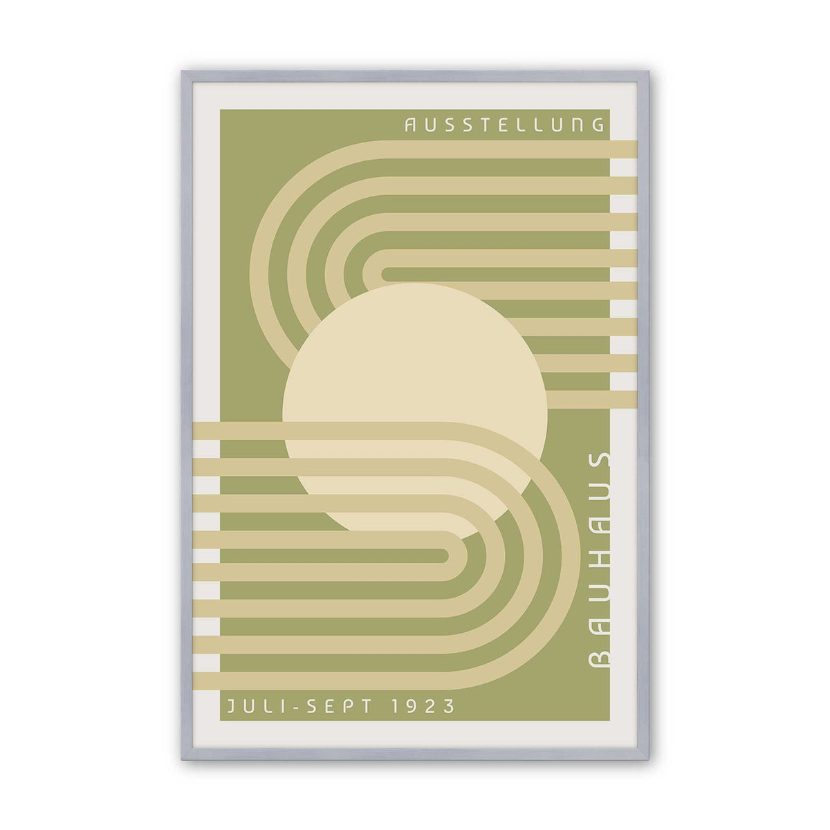 Olive Bauhaus Trio Set of 3 At Prints