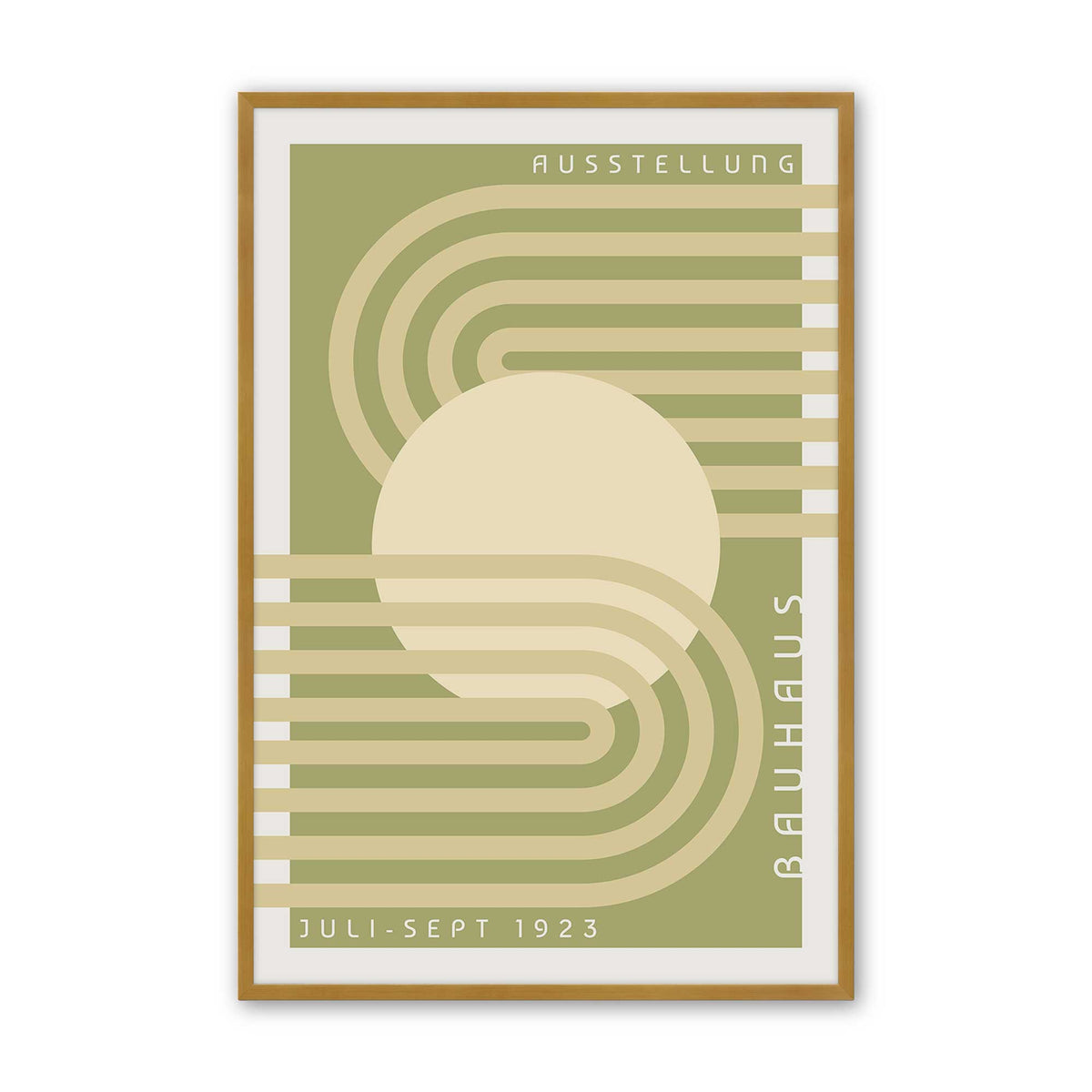 Olive Bauhaus Trio Set of 3 At Prints