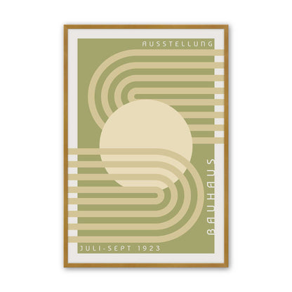 Olive Bauhaus Trio Set of 3 At Prints