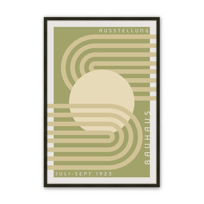 Olive Bauhaus Trio Set of 3 At Prints