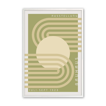 Olive Bauhaus Trio Set of 3 At Prints