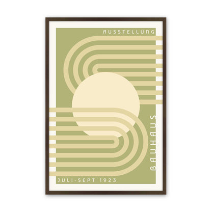 Olive Bauhaus Trio Set of 3 At Prints