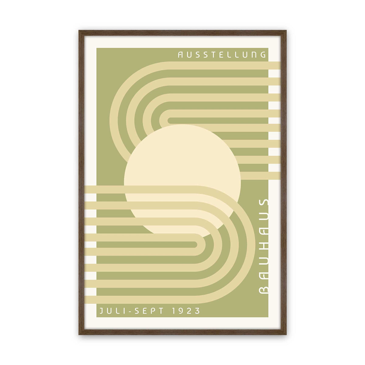 Olive Bauhaus Trio Set of 3 At Prints