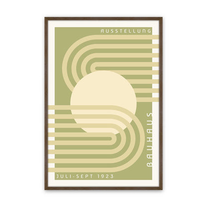 Olive Bauhaus Trio Set of 3 At Prints