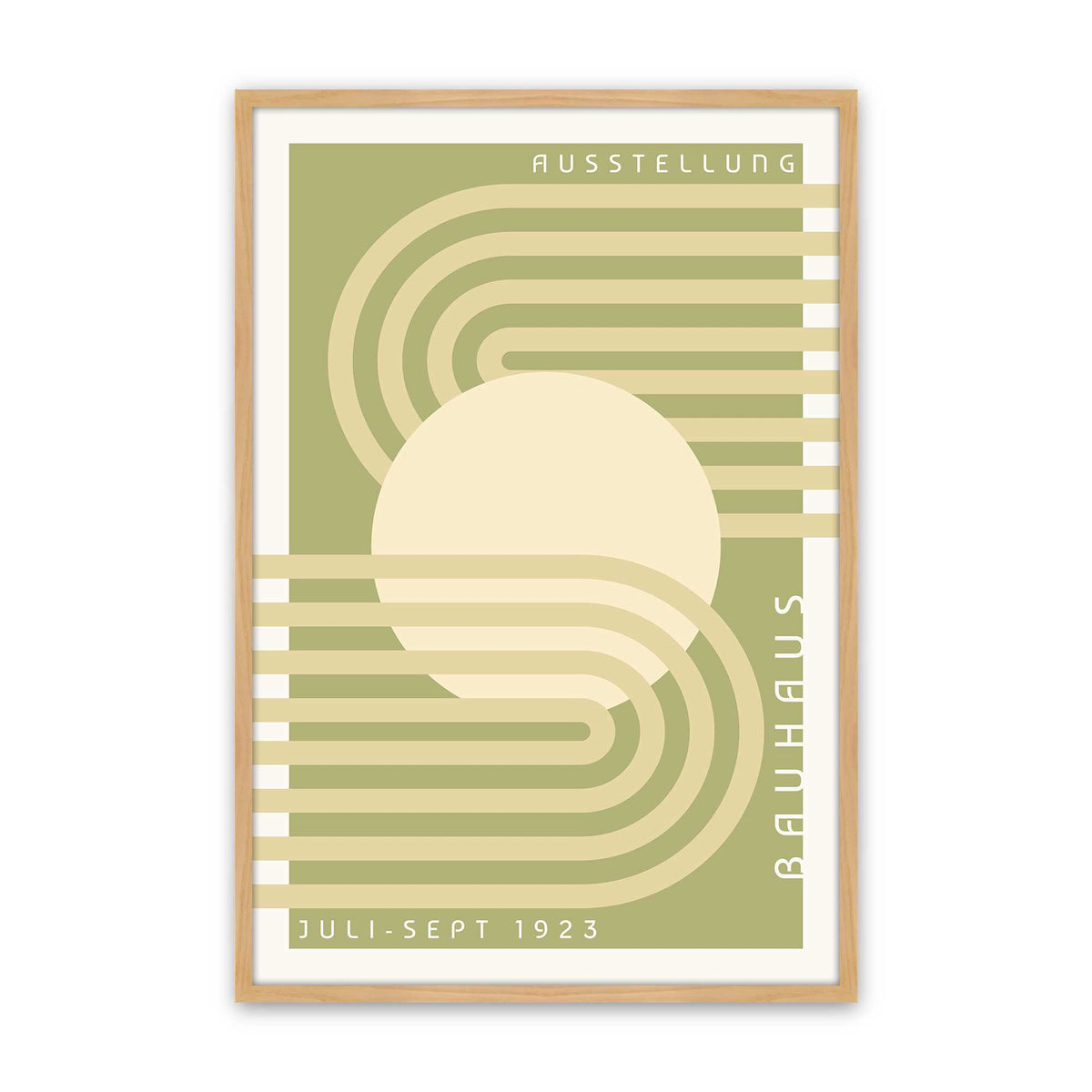 Olive Bauhaus Trio Set of 3 At Prints