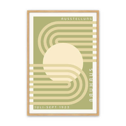 Olive Bauhaus Trio Set of 3 At Prints