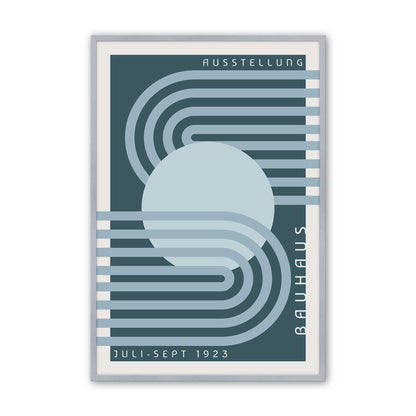 Blue Bauhaus Trio Set of 3 At Prints