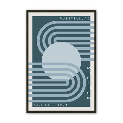 Blue Bauhaus Trio Set of 3 At Prints