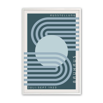 Blue Bauhaus Trio Set of 3 At Prints