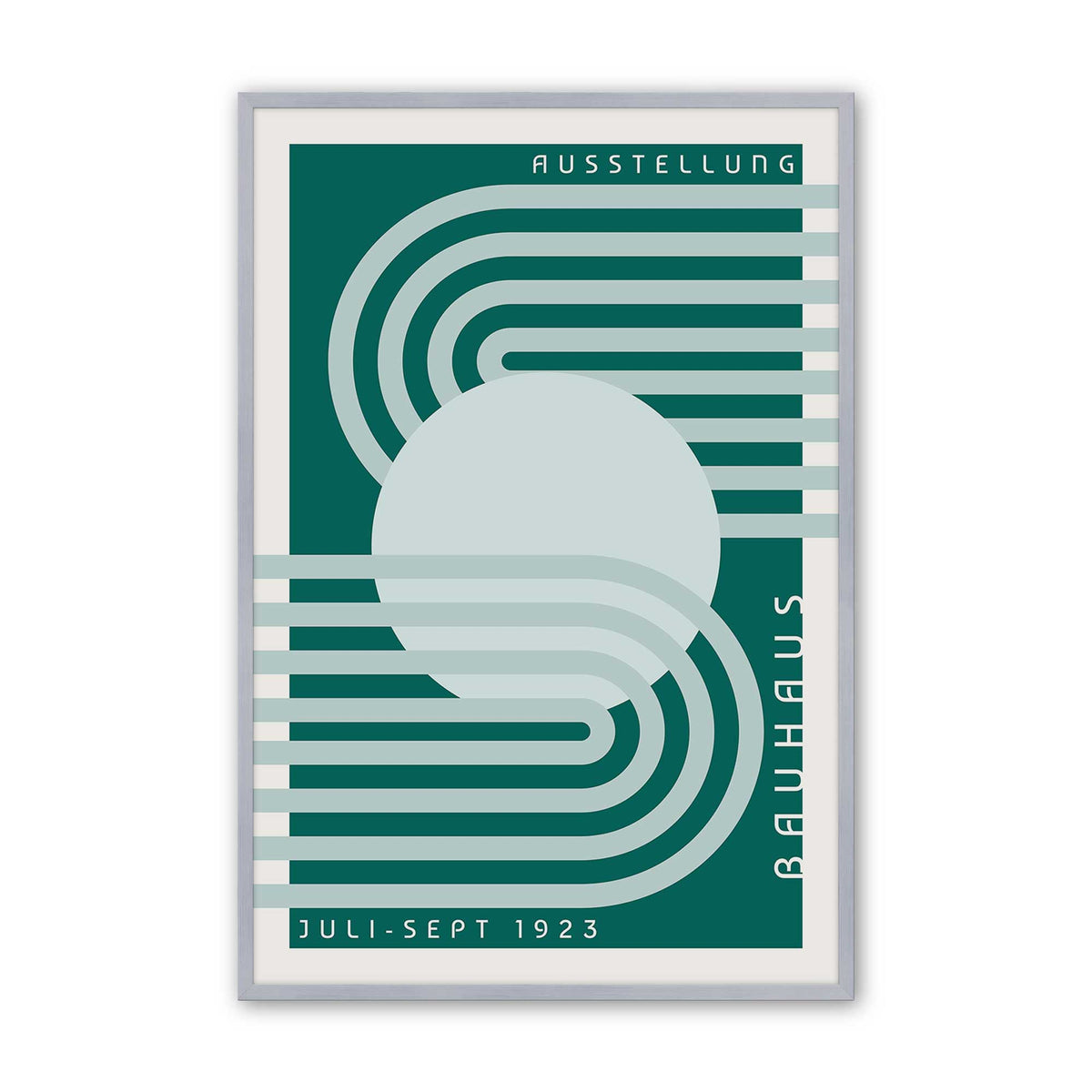 Green Bauhaus Trio Set of 3 At Prints