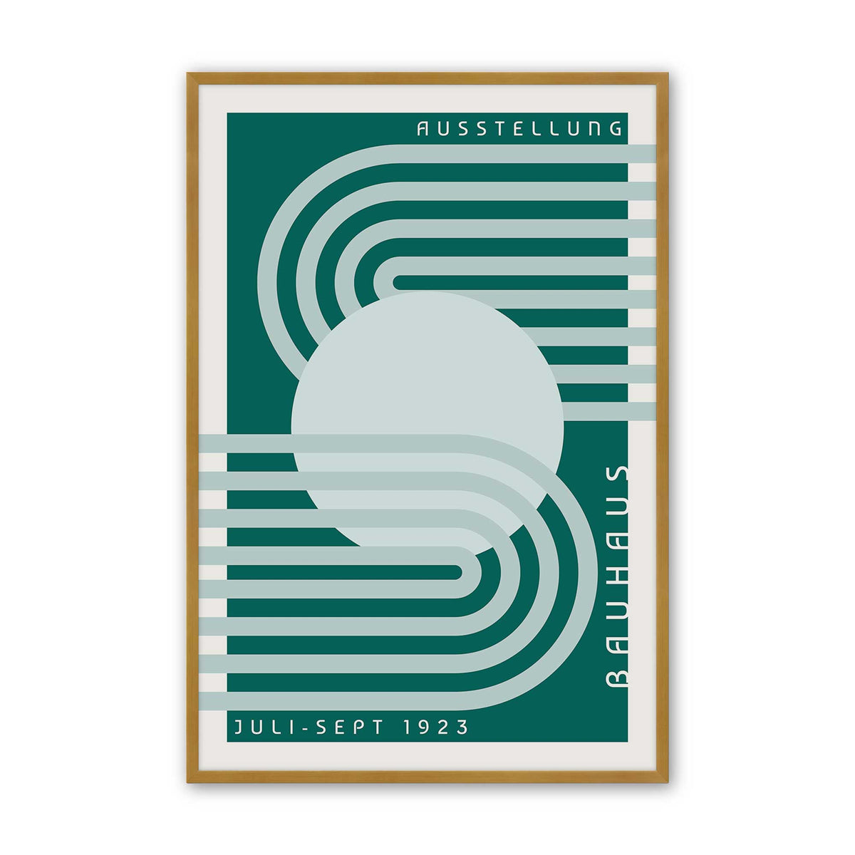 Green Bauhaus Trio Set of 3 At Prints