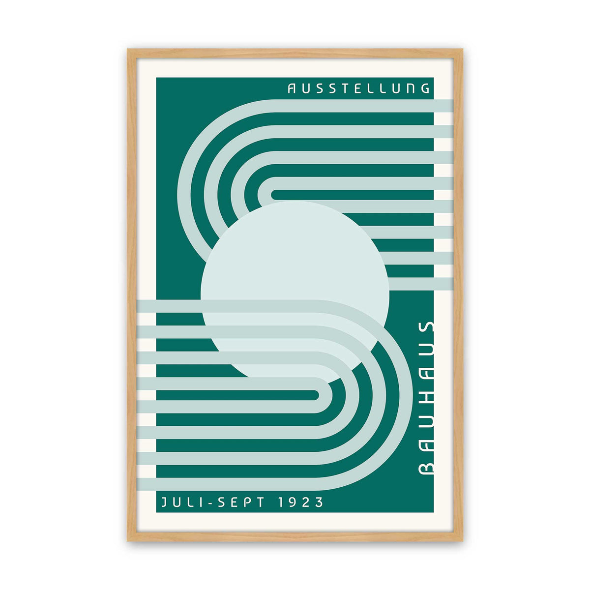 Green Bauhaus Trio Set of 3 At Prints