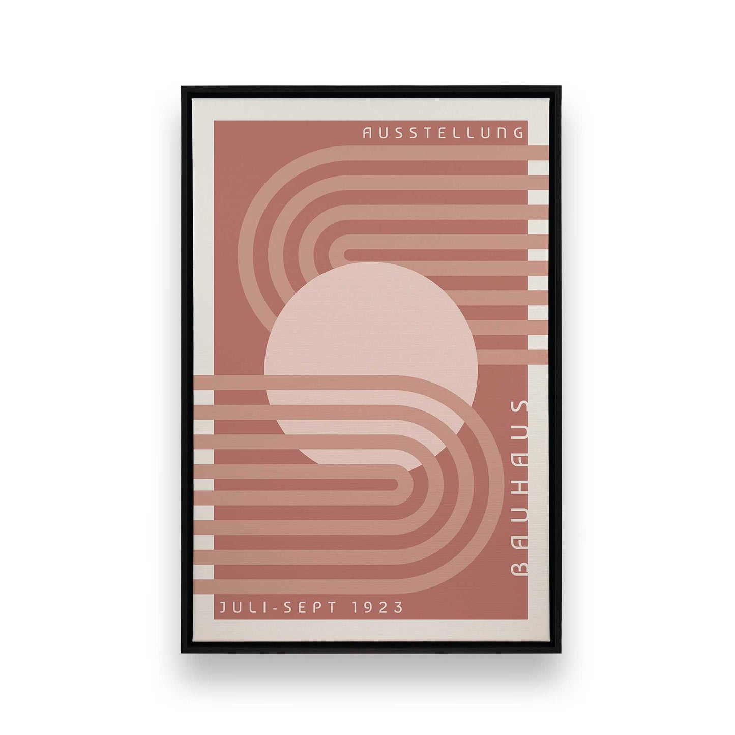 Retro Bauhaus Trio, Set of 3 Canvas Prints