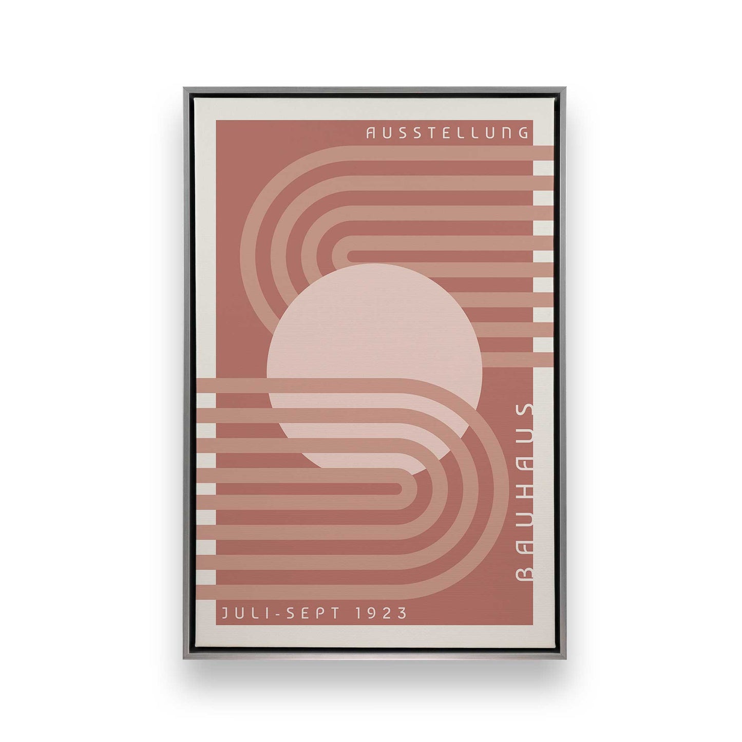 Retro Bauhaus Trio, Set of 3 Canvas Prints